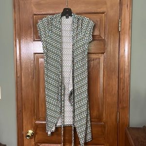 Patterned Wrap-Around Dress